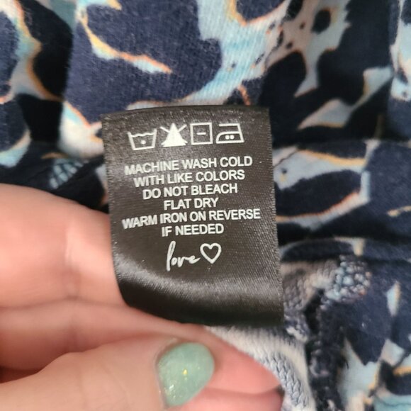 Nic & Zoe US Women's Size PP 100% Cotton Mock Neck Sweatshirt Floral Casual - Picture 8 of 10